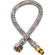 Stout Гибкая подводка для воды  M 10 (18мм) х ВР 3/8,  длина 400 мм — 