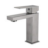 Смеситель для раковины HAIBA HB10803-2, нержавеющая сталь — 