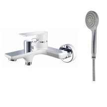 Смеситель для ванны HAIBA HB60505-8 латунь, белый/хром — 