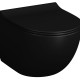 Унитаз подвесной Vitra Sento 7748B083-0101 безободковый, матовый черный  (7748B083-0101)