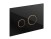 Кнопка Cersanit TWINS для LINK PRO/VECTOR/LINK/HI-TEC пластик черный матовый с рамкой