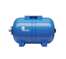Гидроаккумулятор Wester WAO 24л 10 бар — Объем 24 л; Тип установки - горизонтальный ; Макс. давление 10 бар; Диаметр 280 мм; Высота 300 мм; Длина 507 мм;  Присоединение 1 дюйм