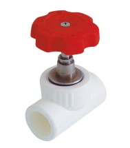 Вентиль KALDE Ф25 —  Вентиль для полипропиленовых труб под сварку (цвет белый)