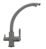 Смеситель для кухонной мойки Ulgran Quartz UQ-017 асфальт — 