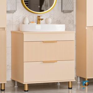 Тумба с раковиной Brevita Enfida 70 напольная, бежевая (ENF-06070-0342Я+Misty_0116)