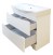 Тумба для комплекта Misty Элвис 85 напольная с 2 ящ. белая эмаль
