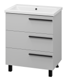 Тумба с раковиной Misty Ненси 70 напольная, белая — 