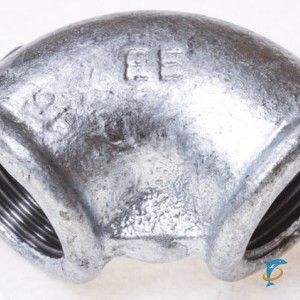 Уголок чугунный оцинкованный 90° EE с внутр. резьбой 1"1/2 (90-11/2EE)