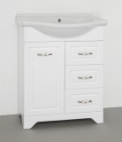 Тумба с раковиной Style Line Олеандр-2 65 (3 ящ.) — Тумба с раковиной Style Line Олеандр-2 65 (3 ящ.) ЛС-00000047 + 1.WH10.9.651