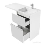 Тумба под раковину Aquaton Лондри 600 белый 1A235901LH010 — 
