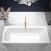 Акриловая ванна CORPA NERA Vasari 150х70 прямоугольная, универсальная, белый