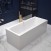 Акриловая ванна CORPA NERA Vasari 150х70 прямоугольная, универсальная, белый