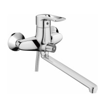 Смеситель для ванны HAIBA HB2266 длинный излив, латунь, хром — 