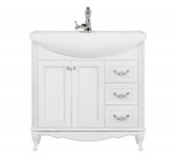 Тумба для комплекта ValenHouse Эллина 80 белая, фурнитура хром — 