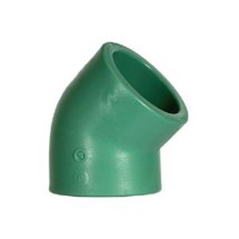 Полипропиленовый угольник Baenninger PP-R  G8041 ВВ 45° 20мм — Угловое двураструбное соединение Baenninger 90° из полипропилена PP-R модель G8090 и полипропилена PP-RCT модель G8090B.