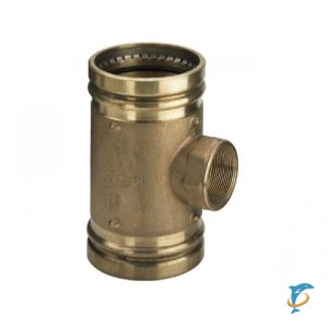 Тройник под пресс Viega Profipress d76,1х2''х76,1 XL с внутренней резьбой, бронза, модель 2217.2XL (351434)