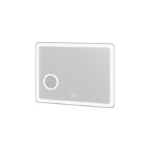 Зеркало LEO (1000*800*45) LED с сенсорным выкл.,гравировкой,подогревом и увеличительным стеклом — 