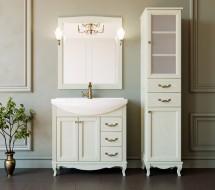 Комплект ValenHouse Эллина 80 слоновая кость с пеналом, фурнитура бронза — 