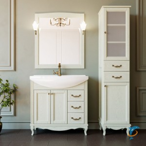 Комплект ValenHouse Эллина 80 слоновая кость с пеналом, фурнитура бронза  (E80_KПCБ)