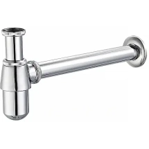 Сифон для раковины AZARIO без выпуска, G 1 1/4 латунь, хром (AZ-107-CHR) &mdash; 