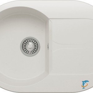 Мойка кухонная Polygran ATOL-760 Белый Хлопок (679030)