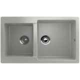 Двухсекционная реверсивная мойка ULGRAN U-505 серый — 