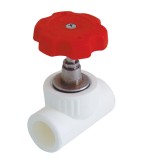 Вентиль KALDE Ф32 &mdash;  Вентиль для полипропиленовых труб под сварку (цвет белый)