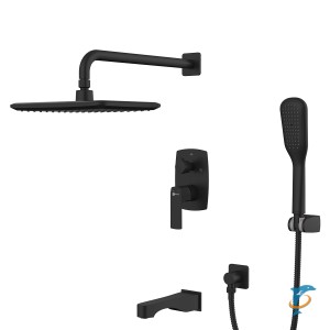 Смеситель Lemark Ursus LM7222BL для ванны и душа, встраиваемый  (LM7222BL)