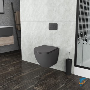 Унитаз подвесной Grossman GR-4455GMS Серый матовый  (GR-4455GMS)