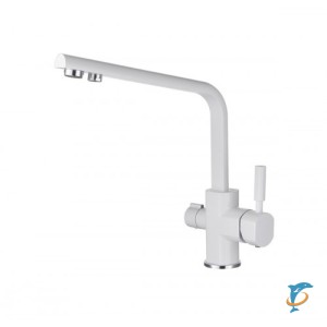 Смеситель для кухни под фильтр Белый Kaiser Decor 40144-10 (40144-10)