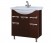 Мебель для ванной Misty Жасмин 86 с 2-мя ящиками, правым зеркалом и Б/К коричневая