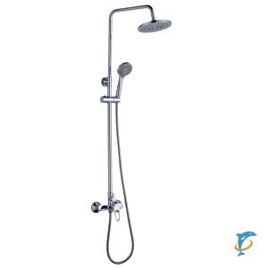 Смеситель Rossinka B35-45 для душа с регулируемой высотой штанги и лейкой "Тропический дождь"  (B35-45)