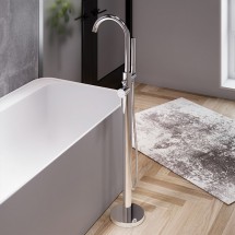 Смеситель для ванны Damixa Scandinavian Pure 365000000 напольный, хром &mdash; 