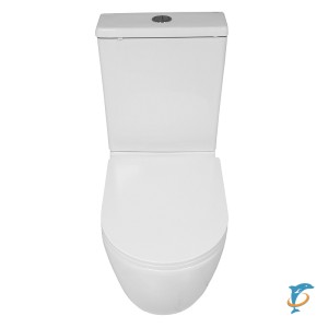 Унитаз напольный Azario Blanco безободковый, 820х630х360 (AZ-T003B-R)  (AZ-T003B-R)