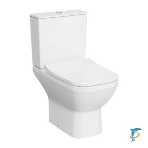 Унитаз-компакт Vitra Integra Square 9833B003-7205, тонкое сиденье микролифт, механизм 3/6 л  (9833B003-7205)