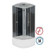 Душевая кабина Niagara Eco NG-7509-14BLACK (100х100х215) высокий поддон(40см), стекло мозаика &mdash; 