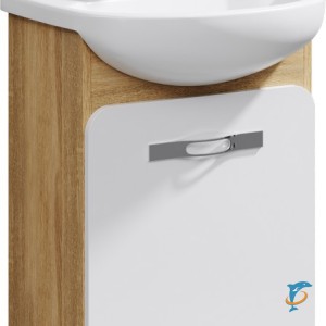 Тумба с раковиной Aqwella Vega 55 напольная (Veg.01.05+12091)