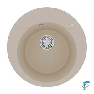 Мойка кухонная Lemark SULA 500 врезная круглая из кварцгранита (9910002)
