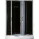 Душевая кабина LORANTO CS-66120-20 R G 120х80х215 правосторонняя, поддон 20 см, прозрачное стекло 4 мм, чёрная  (CS-66120-20 R G)