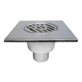 Трап прямой "Millennium" 15х15 нержавейка &mdash; Канализационные трапы используются для водосбора и отвода воды, применяя полипропиленовые канализационные трубы.