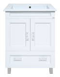 Тумба с раковиной Misty Дива 65 напольная, белая — 