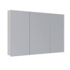 Шкаф зеркальный Lemark UNIVERSAL 120х80см 3-х дверный, цвет корпуса: Белый глянец — 