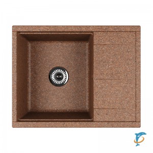 Мойка для кухни из литого мрамора Aquaton Делия 65 терракотовый 1A718632DE270  (1A718632DE270)
