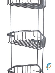 Полка HAIBA HB335-2 металлическая решетчатая, угловая 3-ярусная  (HB335-2)