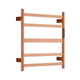 Полотенцесушитель электрический RAGLO R350.01.33 настенный сенсорный с терморегулятором, матовая медь &mdash; Полотенцесушитель водяной «Каскад» с боковым подключением 500/500 Terminus 4 перекладины