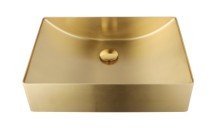 Раковина AltroBagno Futuro 001013 OrSp из нержавеющей стали — 