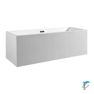 Ванна акриловая Azario MODERN 1600x750x580 отдельностоящая, в комплекте с сифоном и металлической рамой (AZ-6601-16075)  (AZ-6601-16075)