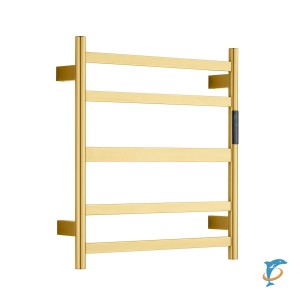 Полотенцесушитель электрический RAGLO R350.01.03 настенный сенсорный с терморегулятором, сатин золотой  (R350.01.03)