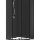 Душевая кабина Loranto NEO 90x90x(190+15) c низким поддоном 15см, прозрачное закаленное стекло 5 мм, задние стеклянные стенки черные, профиль черный-матовый (CS-21800BP)  (CS-21800BP)