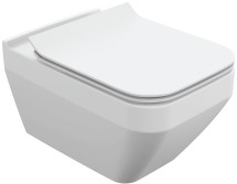 Подвесной клееный унитаз Cersanit CREA SQUARE Clean On DPL EO slim — 
